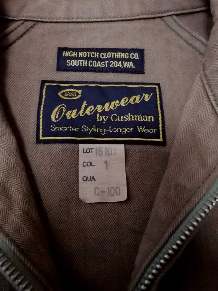 [ including carriage old clothes superior article ]CUSHMANdolizla- jacket L size Brown Cushman cushman American Casual old clothes 