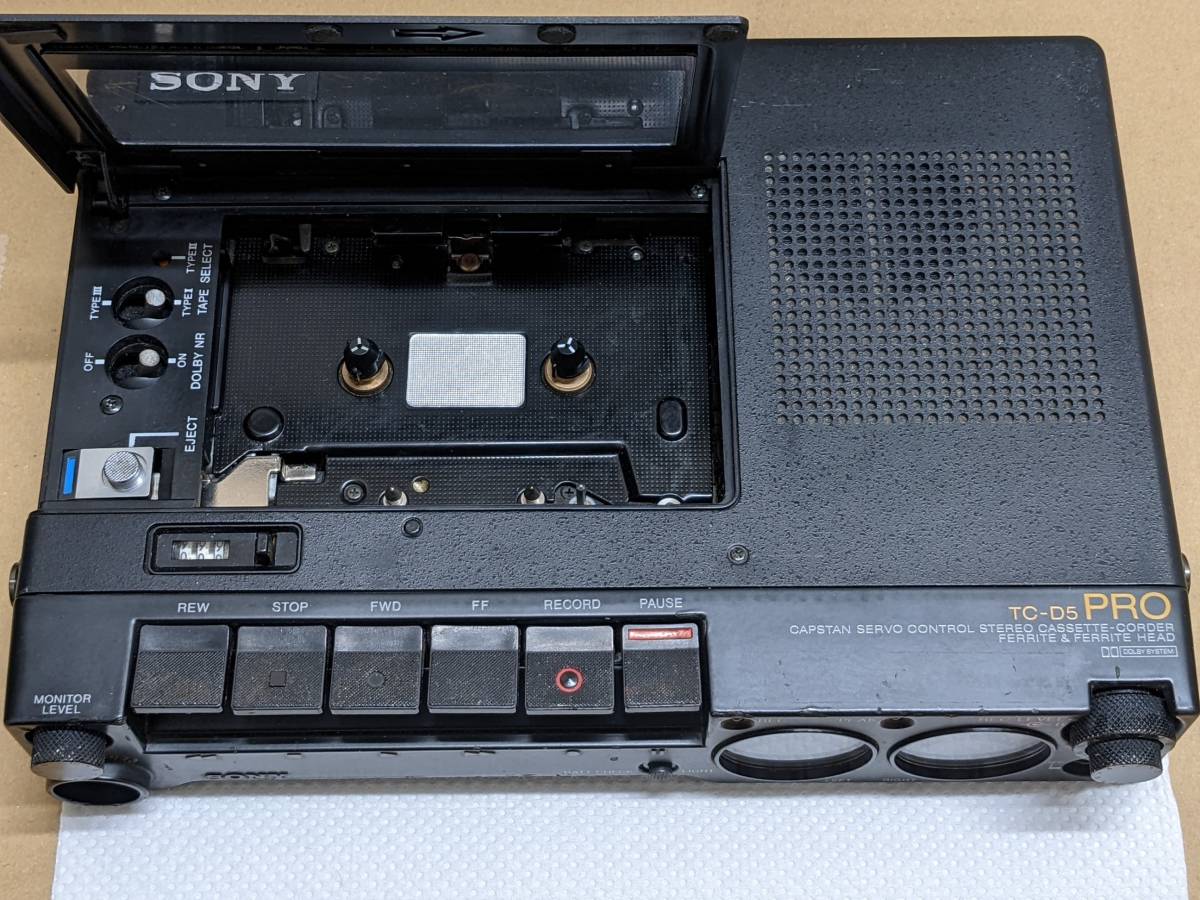ソニー】SONY TC-D5 PRO カセットデンスケ 録音再生可 ソニー】SONY TC-D5 PRO カセットデンスケ 録音再生可