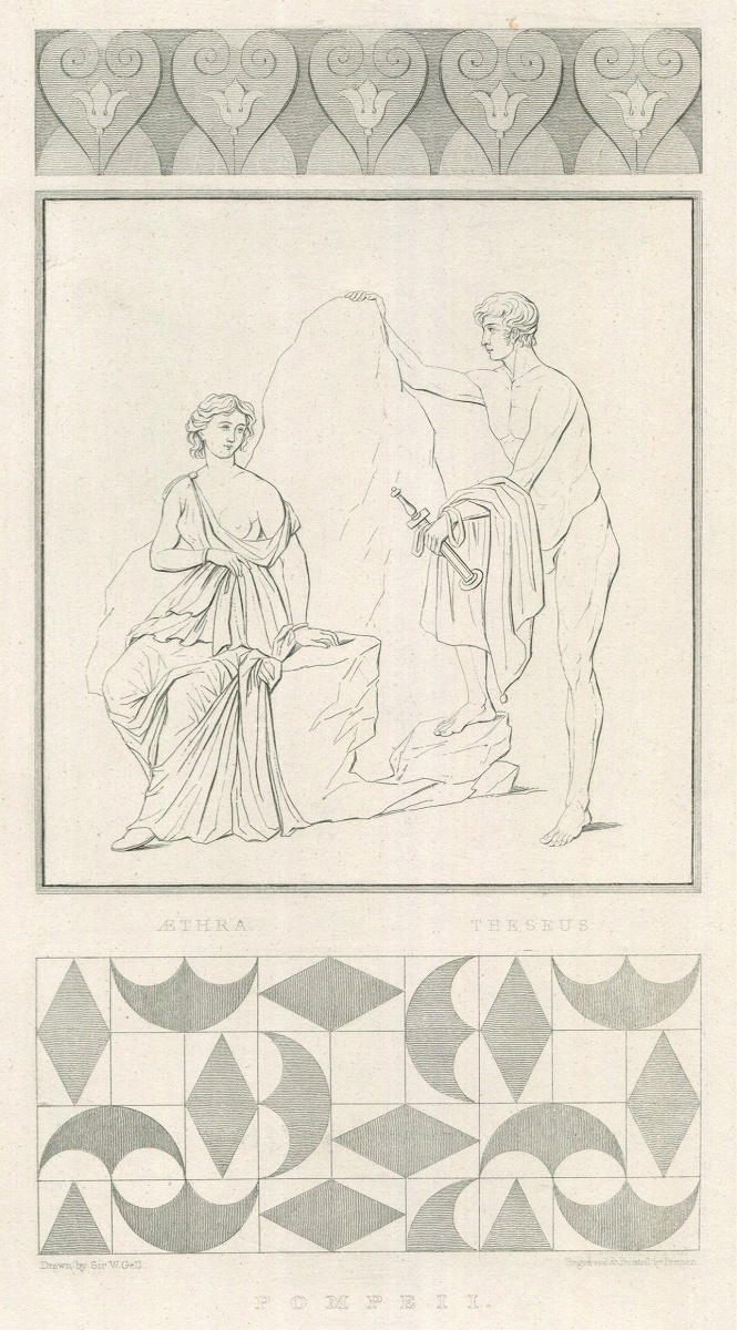 1879年 Pompeii ポンペイの芸術と建築 テーセウスとアイトラー Theseus and Aethra_画像2