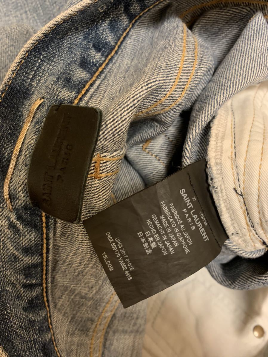 国内正規 18SS Saint Laurent Paris サンローランパリ D16 ダメージ