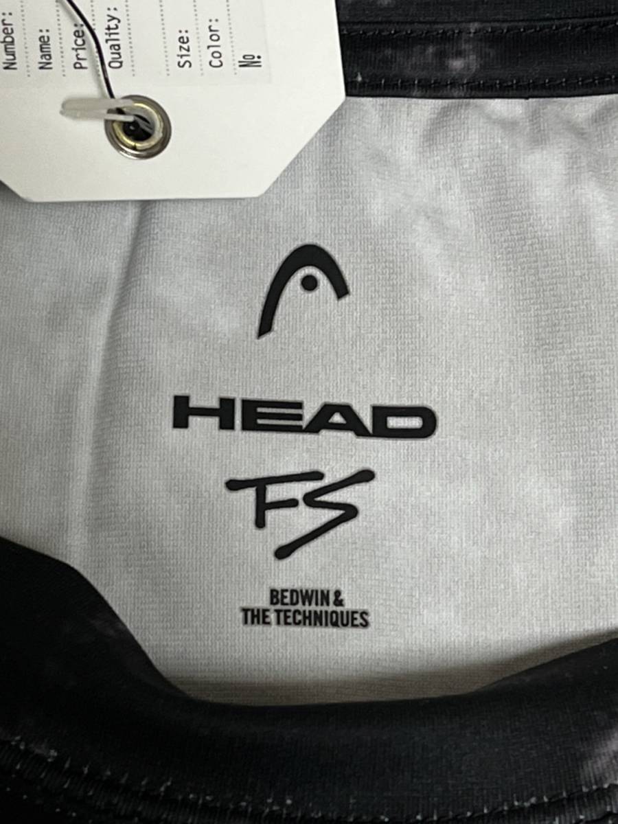  не использовался * [BEDWIN × HEAD] L/S C-NECK T VENDAVAL2 спорт cut and sewn 4 черный bedo wing head 