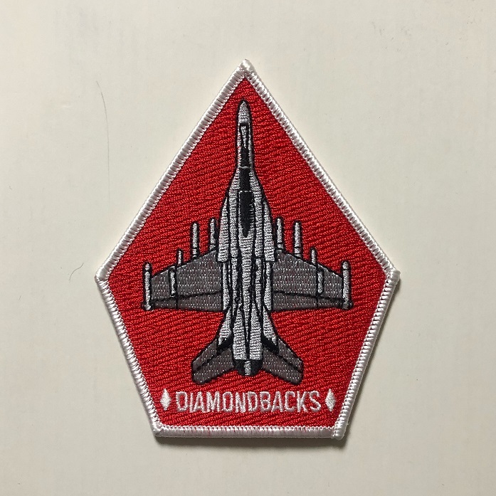 米海軍 VFA-102 "DIAMONDBACKS" 航空機パッチ(五角形・F/A-18)_画像1