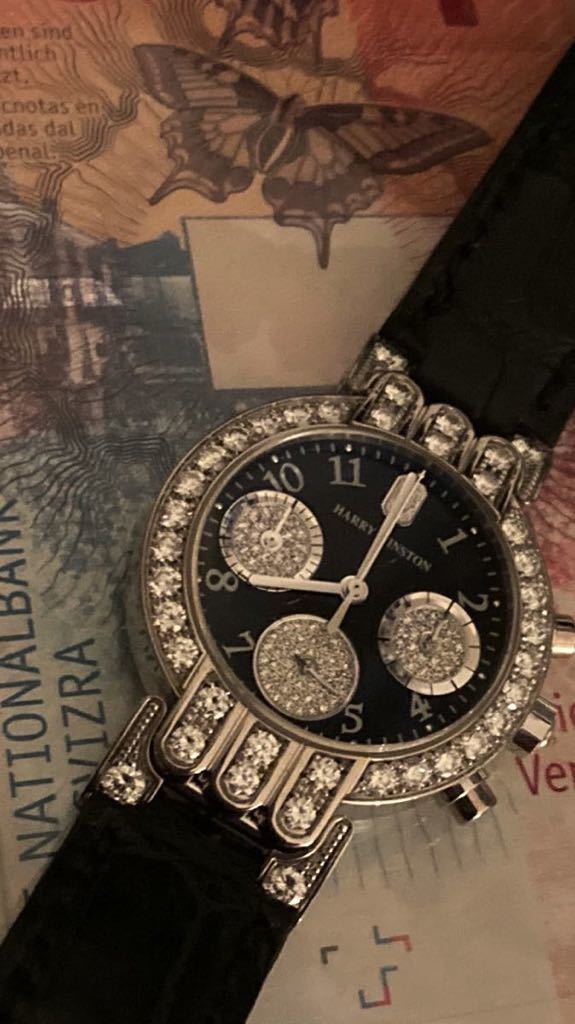 正規品ハリーウィンストン18K製whitegold腕時計プルミエールクロノ純正全面フルダイヤモンドHARRYWINSTON新品同様定価700万円200UCQ32W即決_良い時計で自由な時間を。心を解放出来る
