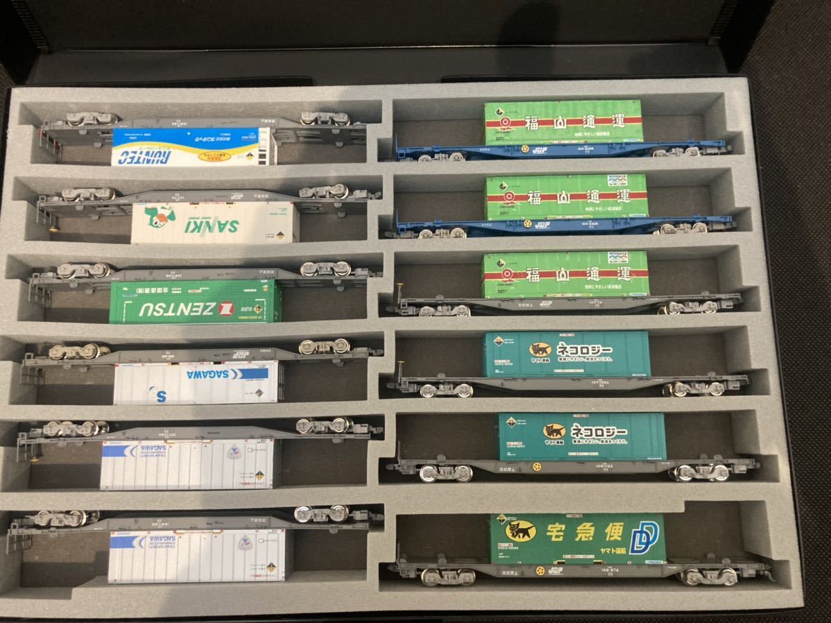 美品】TOMIX 等 企業コンテナ 貨物列車 12両編成 1円スタート 美品】TOMIX 等 企業コンテナ 貨物列車 12両編成 1円スタート