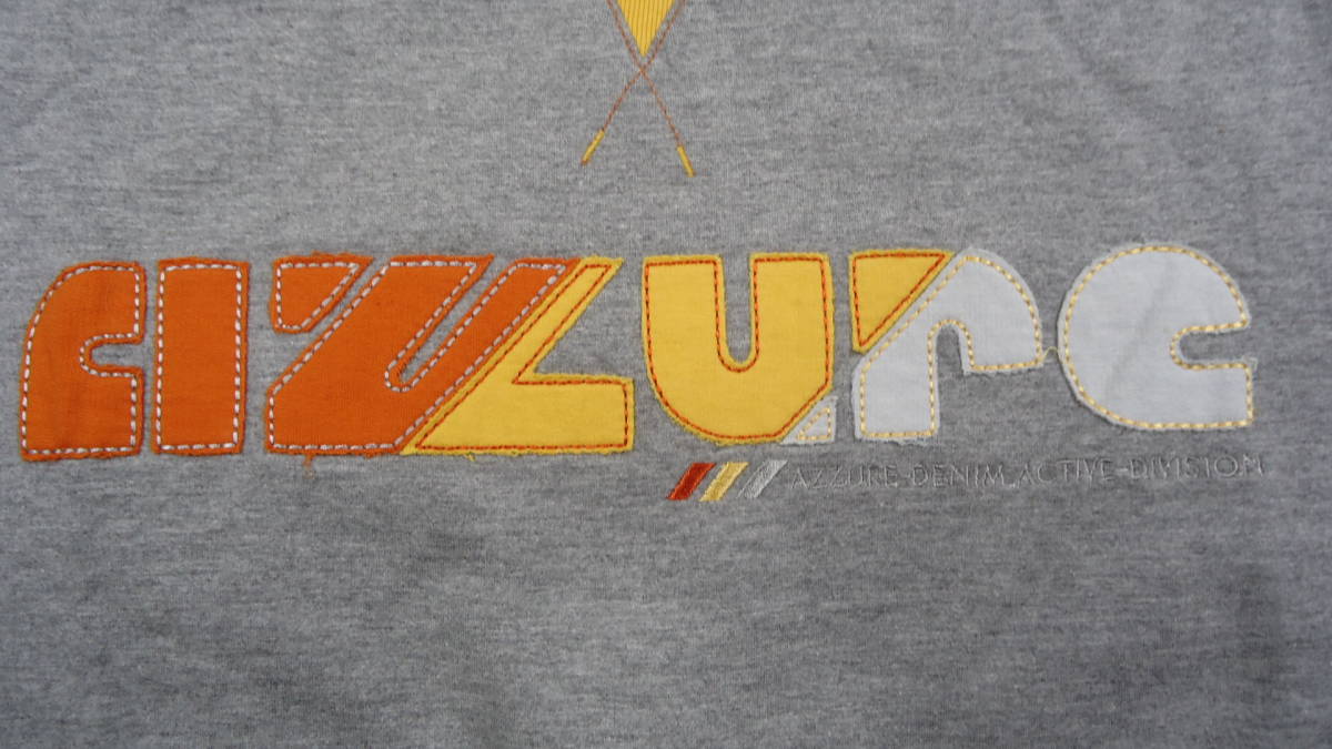 AZZURE 旧モデル 半袖 トレーナー グレー/黄色 3XL 60%off 半額以下 アズール HIPHOP レターパックプラス ゆうパック（おてがる版）匿名_画像3