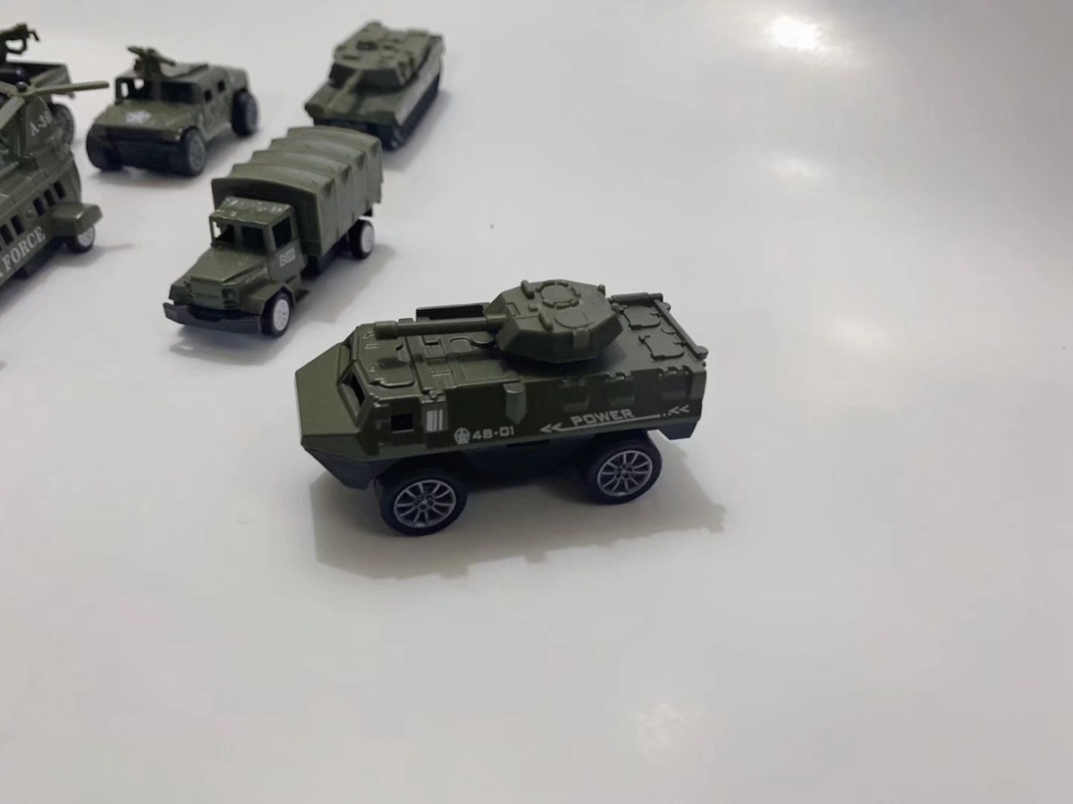 ALLOY WARRIOR minicar 4 pcs. set tank collection 6 -years old from [C set ]