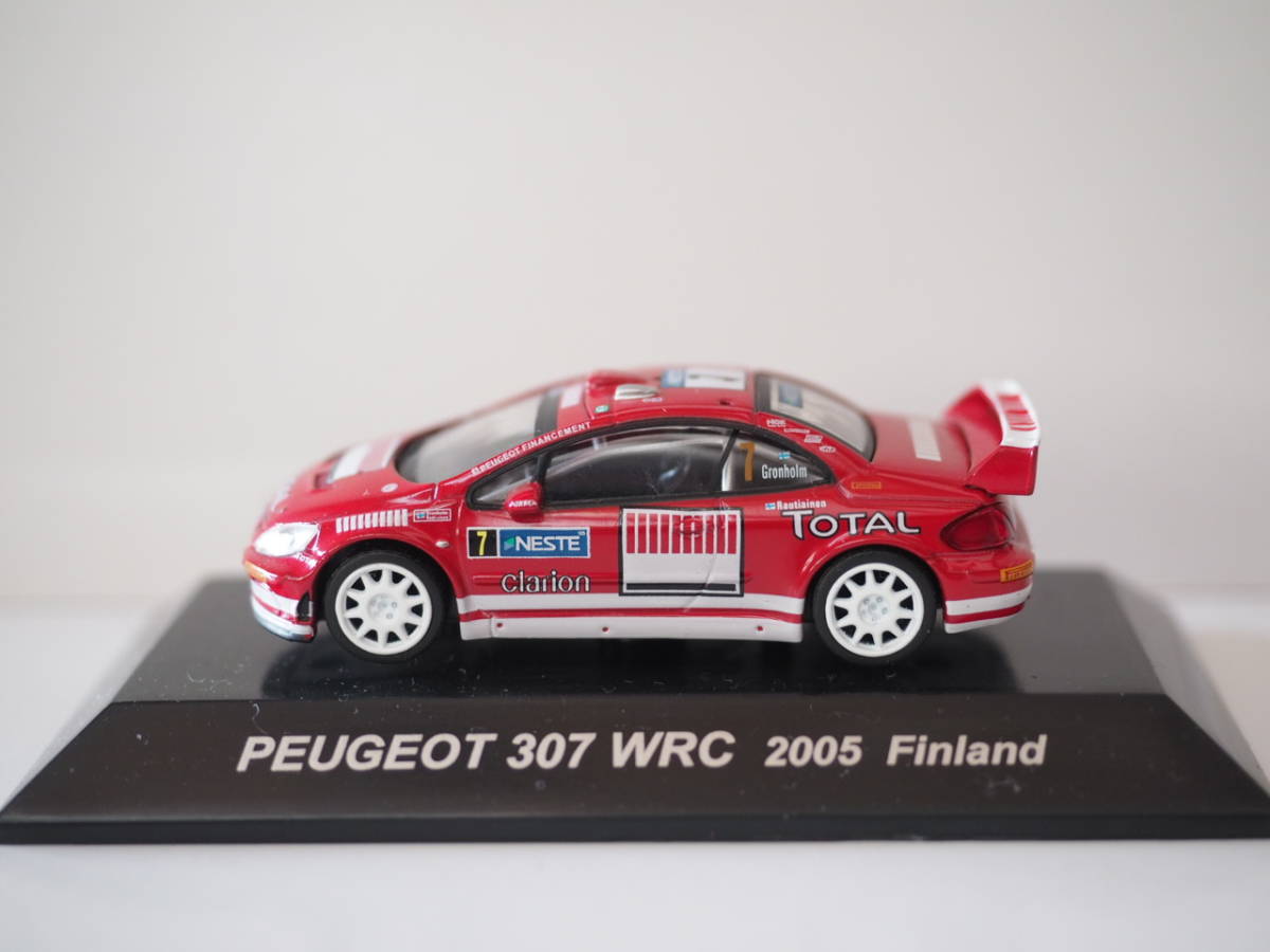 M20210 6 ＣＭ’ｓ ラリーカーコレクション 1/64 SS.8　 プジョー 307 WRC 2005 フィンランド_画像1