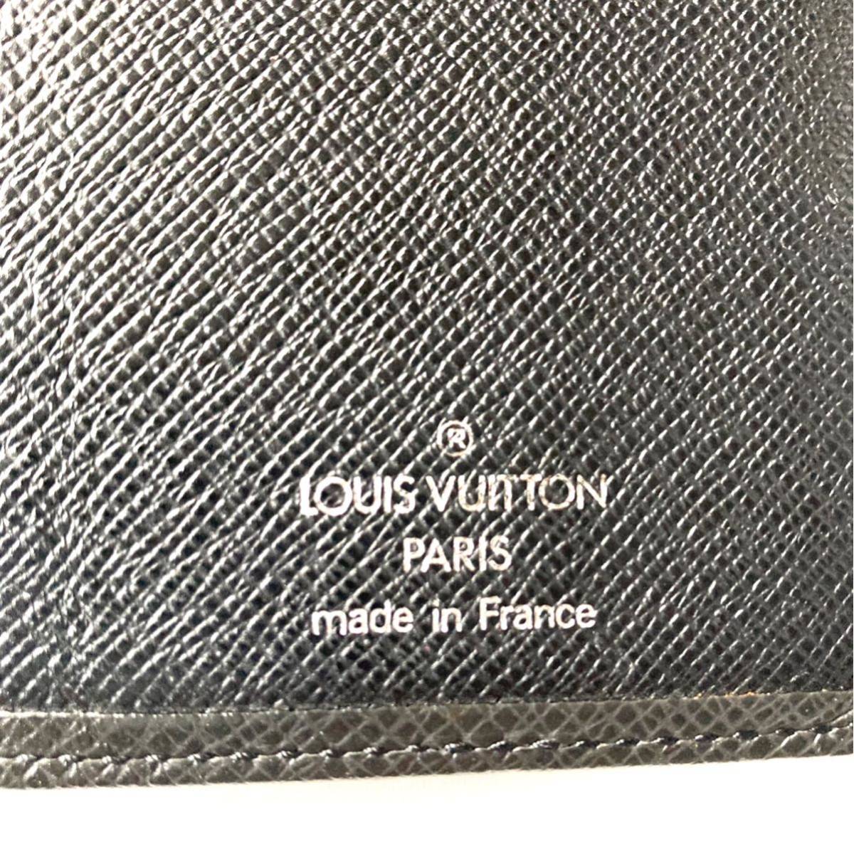 ルイヴィトン 長財布 札入れ ２つ折財布 ブラック 皮 レザー メンズ 廃盤モデルの画像3