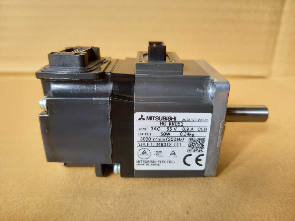 三菱電機 サーボアンプ モーター MR-J4-10A1、HG-KR053のセット(100V