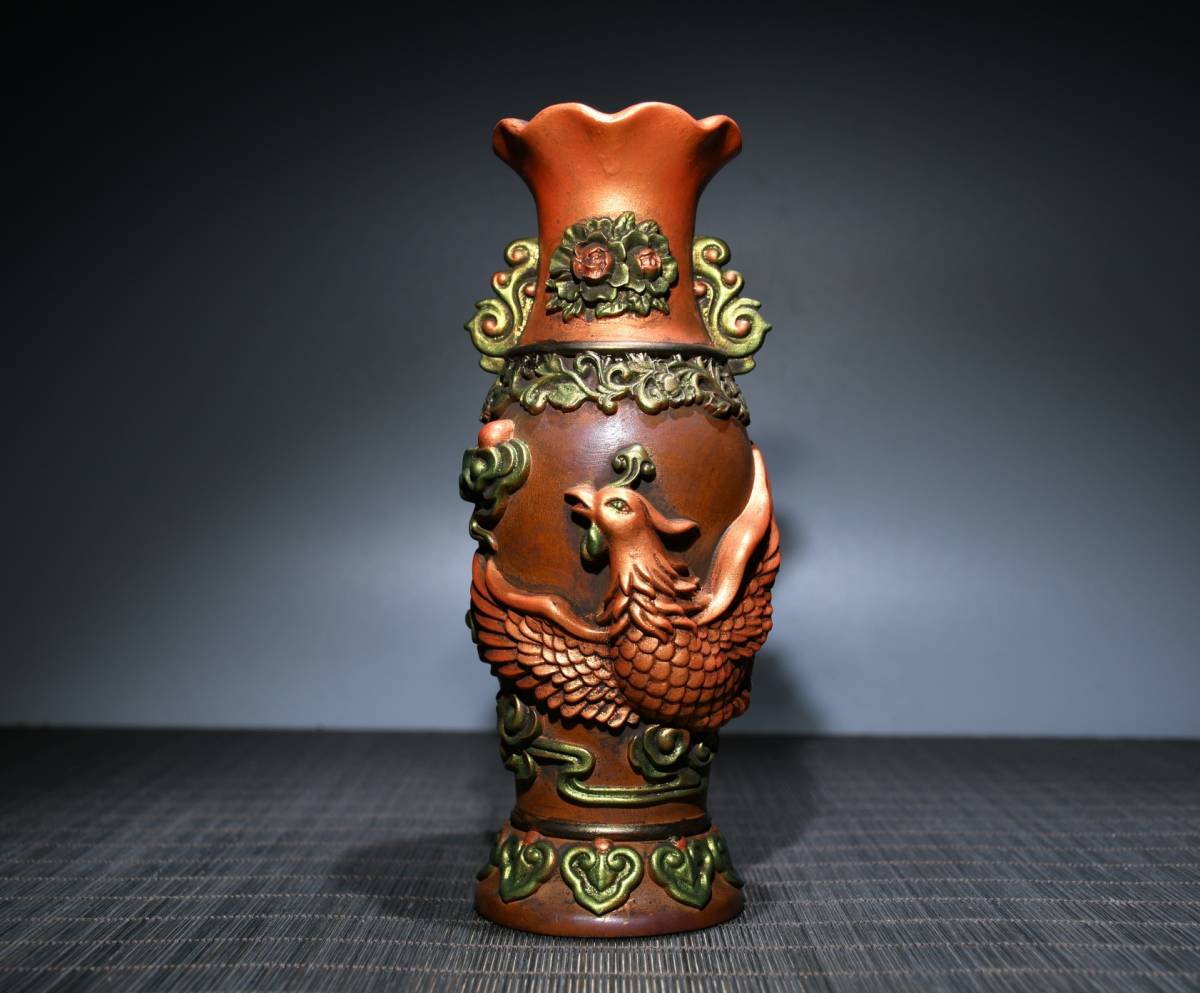 典藏*黄楊木手彫*一鳴驚人】置物 賞物 中国古美術 造型精美 超美品-