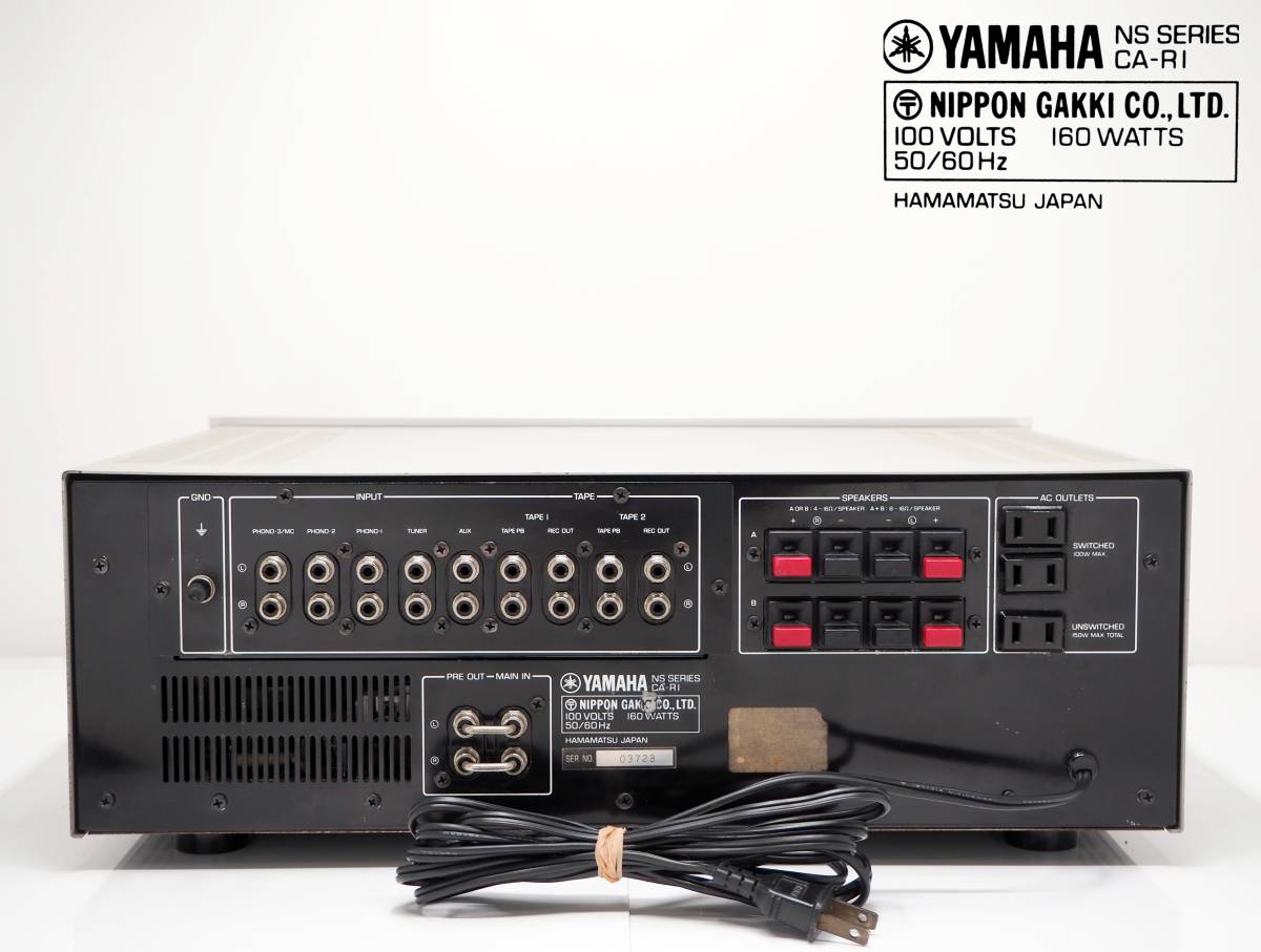 ☆ YAMAHA CA-R1 プリメインアンプ 整備済動作品 取説コピー付 メーター照明LED化済! 70年代ヴィンテージ機器 ヤマハ ☆ YAMAHA CA-1000III プリメインアンプ 動作品 メーターLED化