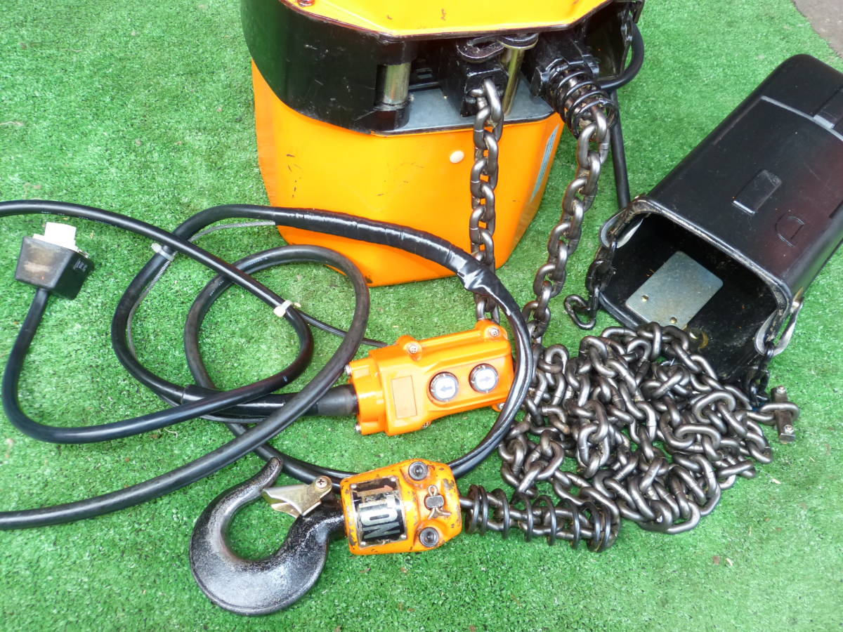 ☆日立 電動チェーンブロック 1t 1SH 揚程3m 200V ホイスト☆ ☆日立 電動チェーンブロック 1t 1SH 揚程3m 200V ホイスト☆