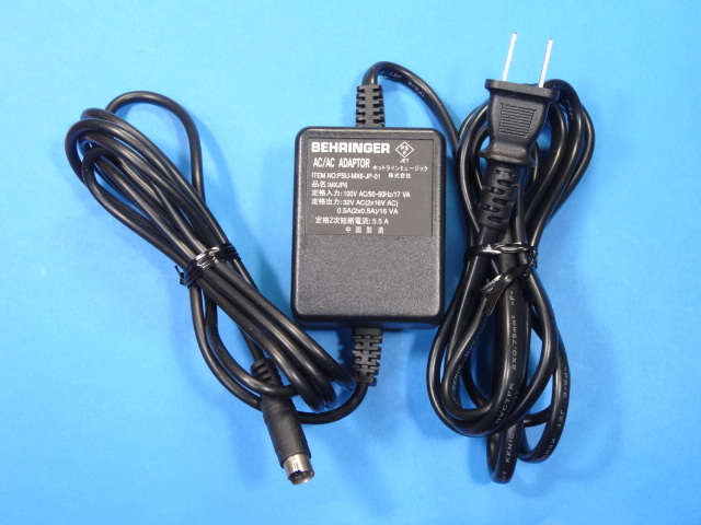 ベリンガー PSU-MX6-JP-01 MXJP6 ACアダプタ ミキサー (UB1002FX ベリンガー PSU-MX6-JP-01 MXJP6 ACアダプタ ミキサー (UB1002FX