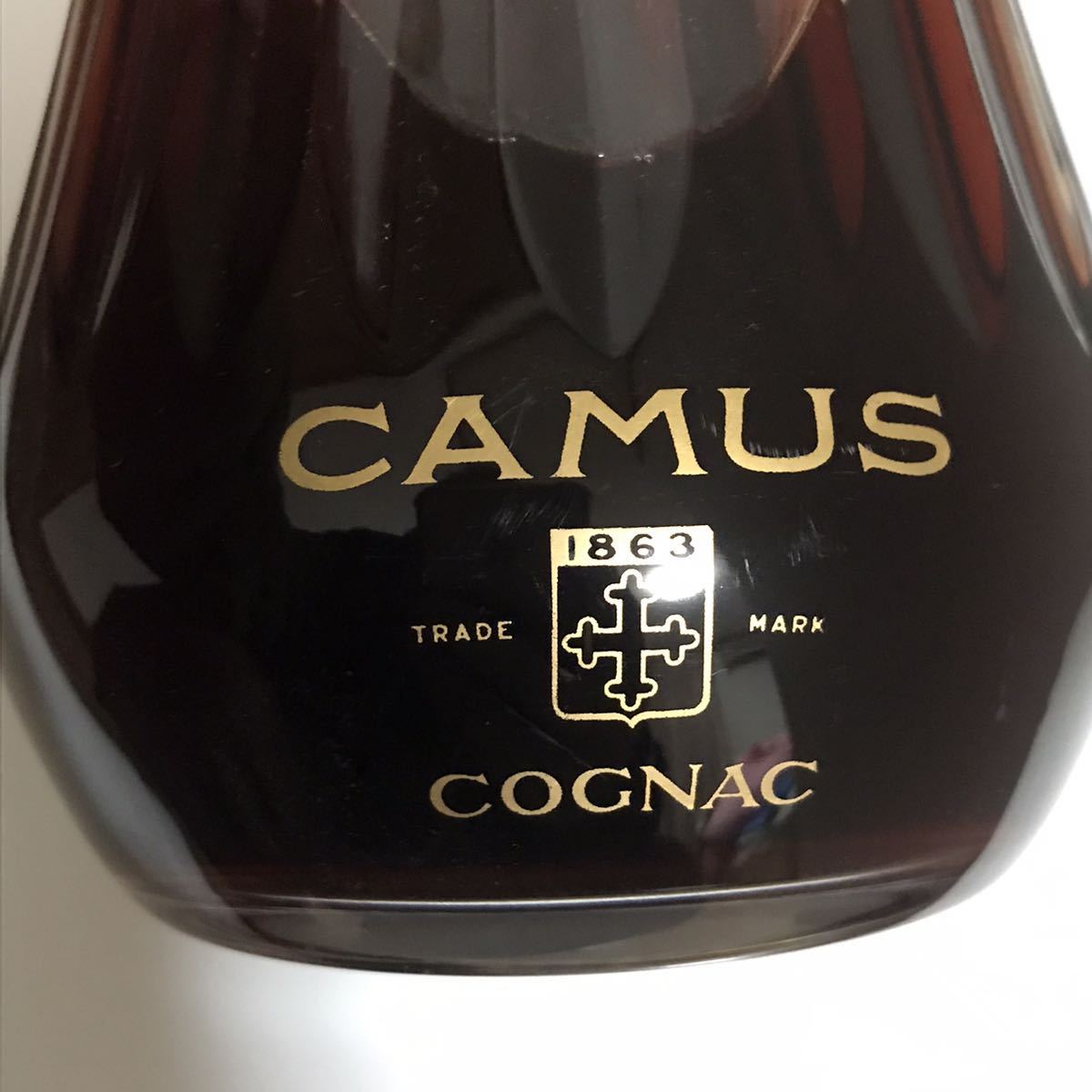 未開栓♪CAMUS カミュ COGNAC コニャック ブランデー バカラ 1863 700ml Baccarat 古酒 洋酒 1970年代物_画像3