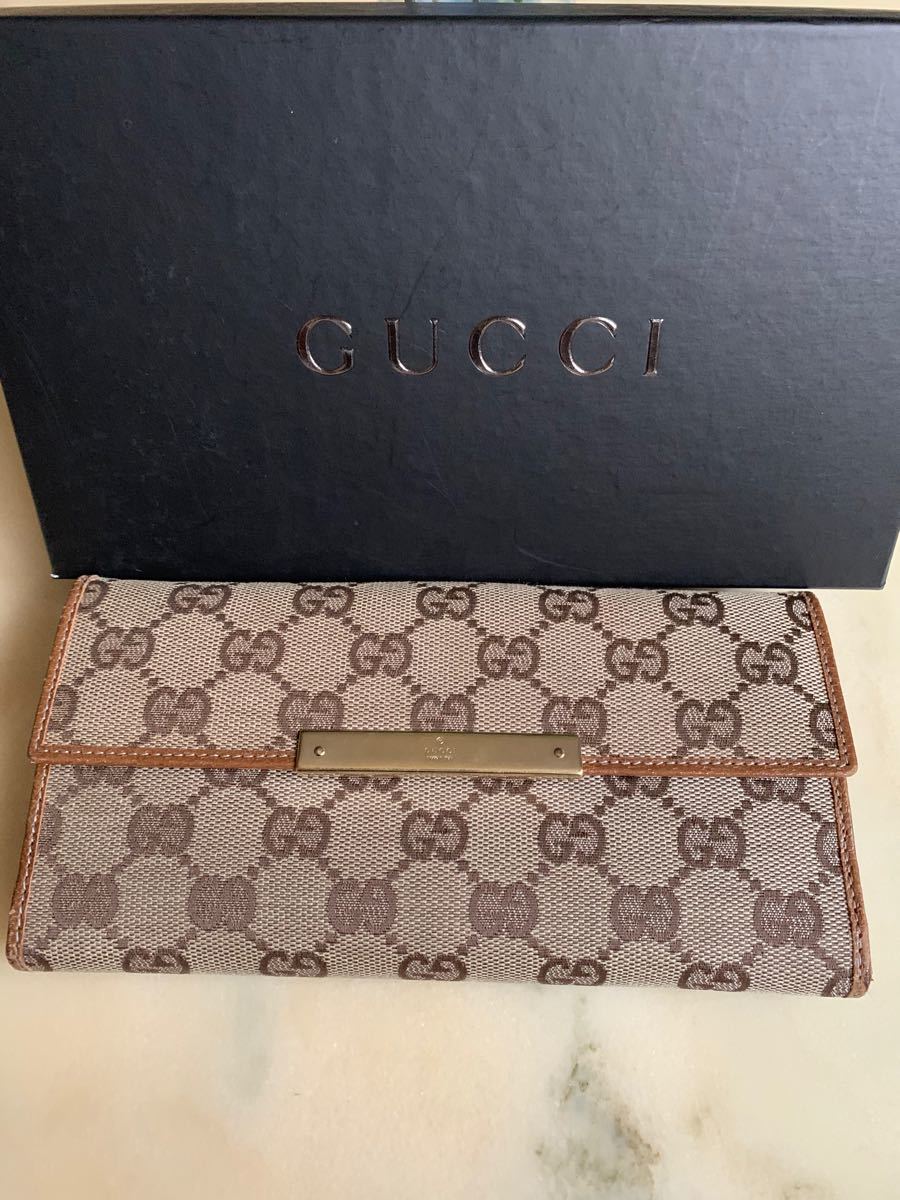 信頼 【美品・人気柄・箱付き】グッチ GUCCI レディース 財布 長財布