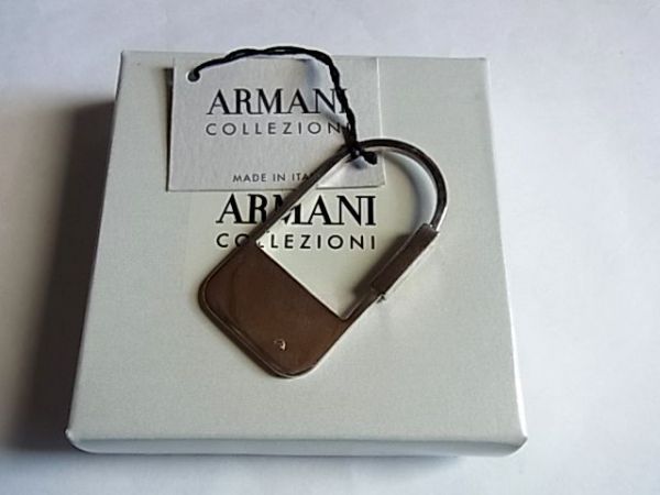  не использовался товар Armani koretsio-niArmani Collezioni кольцо для ключей SV серебряный 925 цепочка для ключей брелок для ключа 