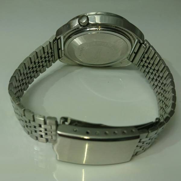 【本革レザーベルト付き】　SEIKO　セイコー　5　ACTUS　自動巻き　腕時計　中古　W012_ピカピカに磨いて有ります。
