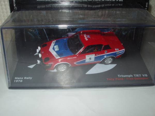 即決　デアゴスティーニ ラリーカーコレクション イクソ ixo製 1/43 トライアンフ TR7 V8 1978年マンクス・ラリー №5 トニー・ポンド車_画像1