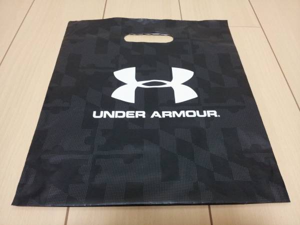 良品中古!! ★ アンダーアーマー ショップ袋 ★ UNDER ARMOUR SHOP袋 ショッパー 手提げ袋 ナイロンビニール ★ アメリカデザイン_画像1