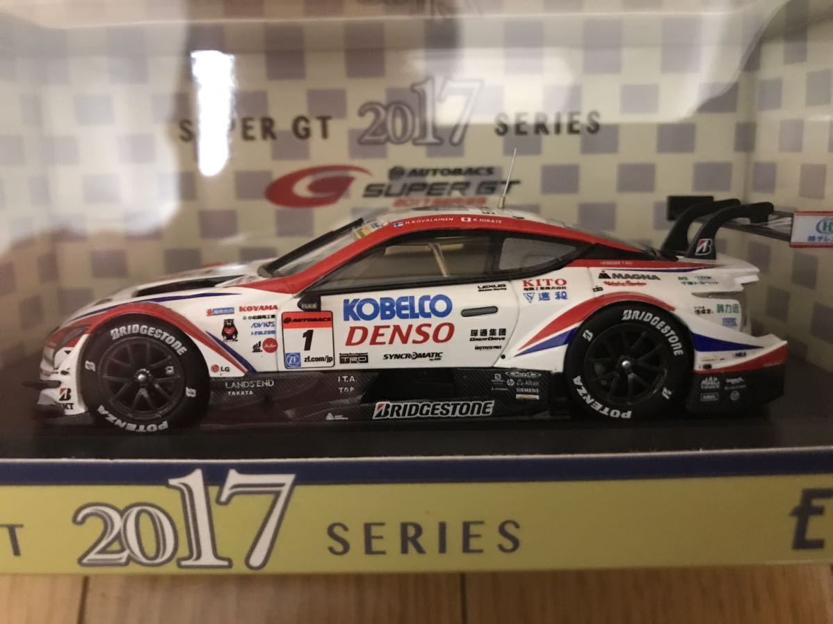 新品未使用 EBBRO エブロ 1/43 レクサス スーパーGT GT500 2017 DENSO KOBELCO SARD LC500 NO.1 45523 ゼッケン1番 希少 レアモデル_画像3