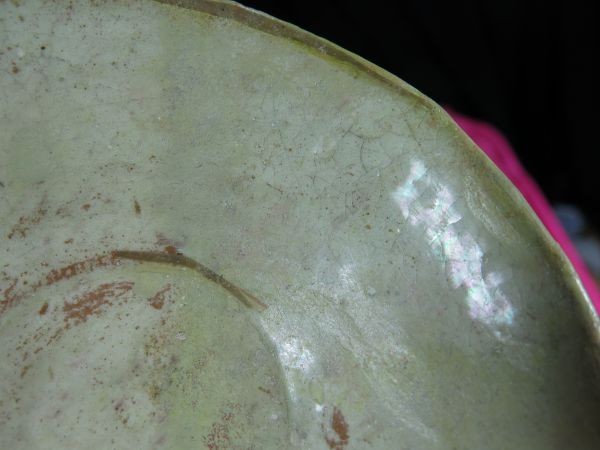 B　ペルシャ白釉碗①　１２世紀　遺跡発掘品　陶器　資料館放出品_画像10