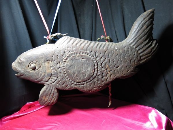 B　魚版　魚鼓　鳴魚　木魚　木製　寺院音具　修行道具　仏教　座禅