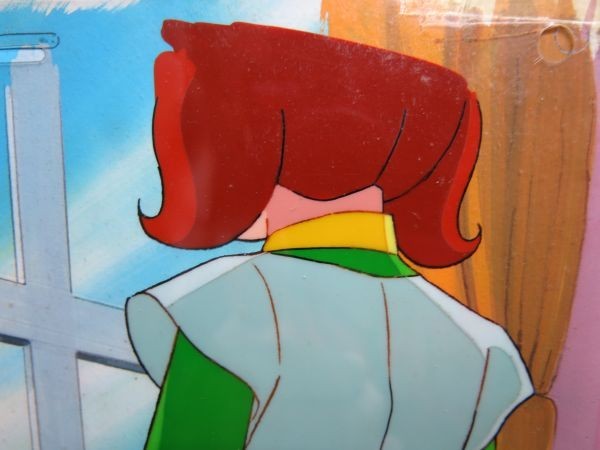 B 若草の四姉妹 セル画 椅子でのメグ 直筆背景 張り付きあり アニメ B 若草の四姉妹 セル画 椅子でのメグ 直筆背景 張り付きあり アニメ