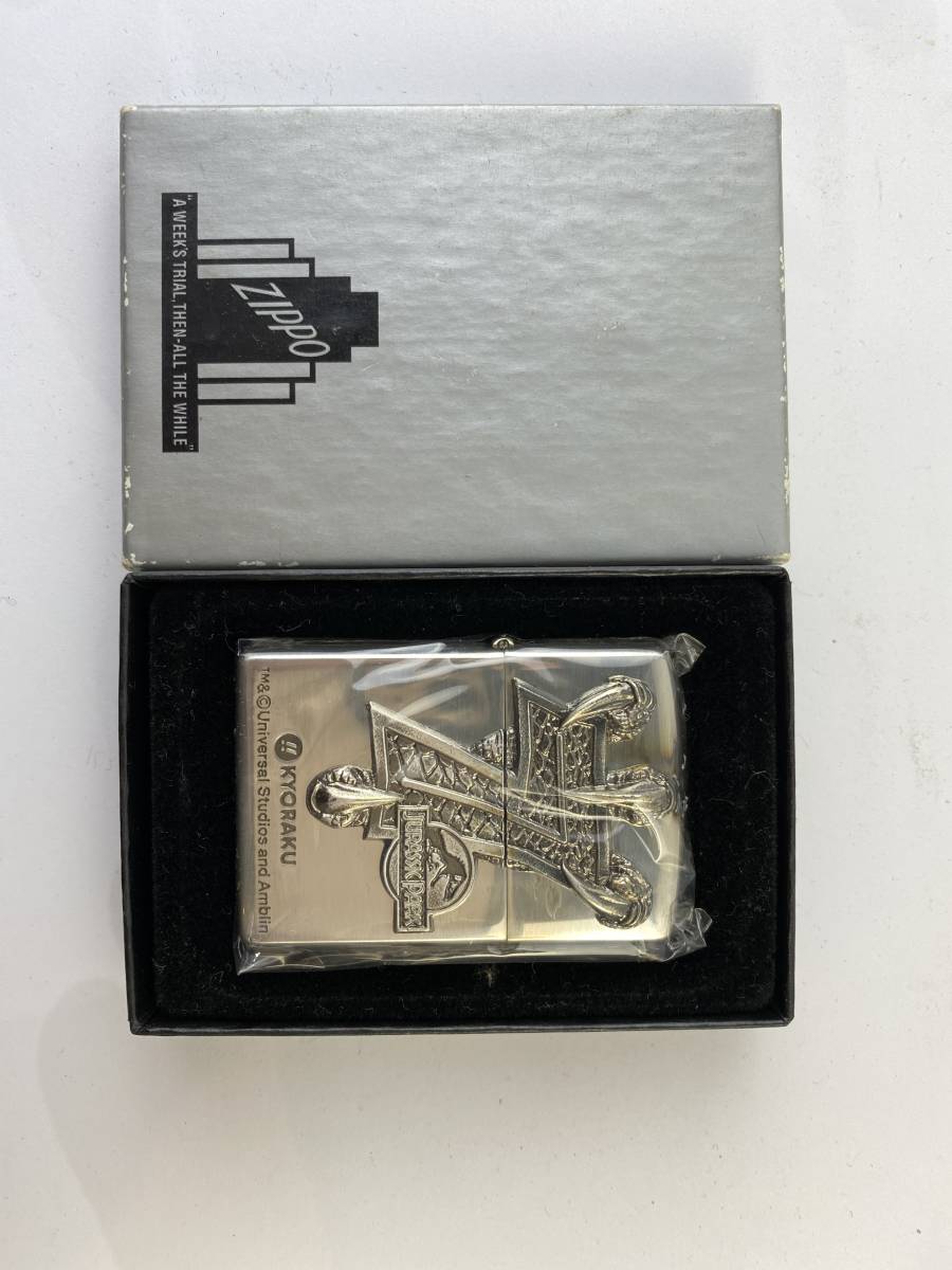 Zippo ジッポー 京楽 KYORAKU CRジュラシックパーク 非売品 未開封 パチンコ 4704 オイルライター 希少_画像1