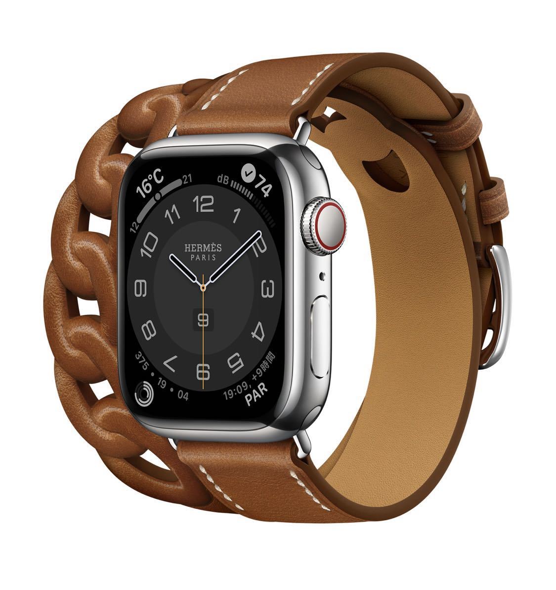 最新デザインの Apple Watch 7 Hermes ラバーベルト 新品未使用 ラバー