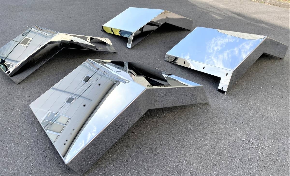 新品未使用 大型 トラック 高床 ステンレス リアフェンダー 泥除け