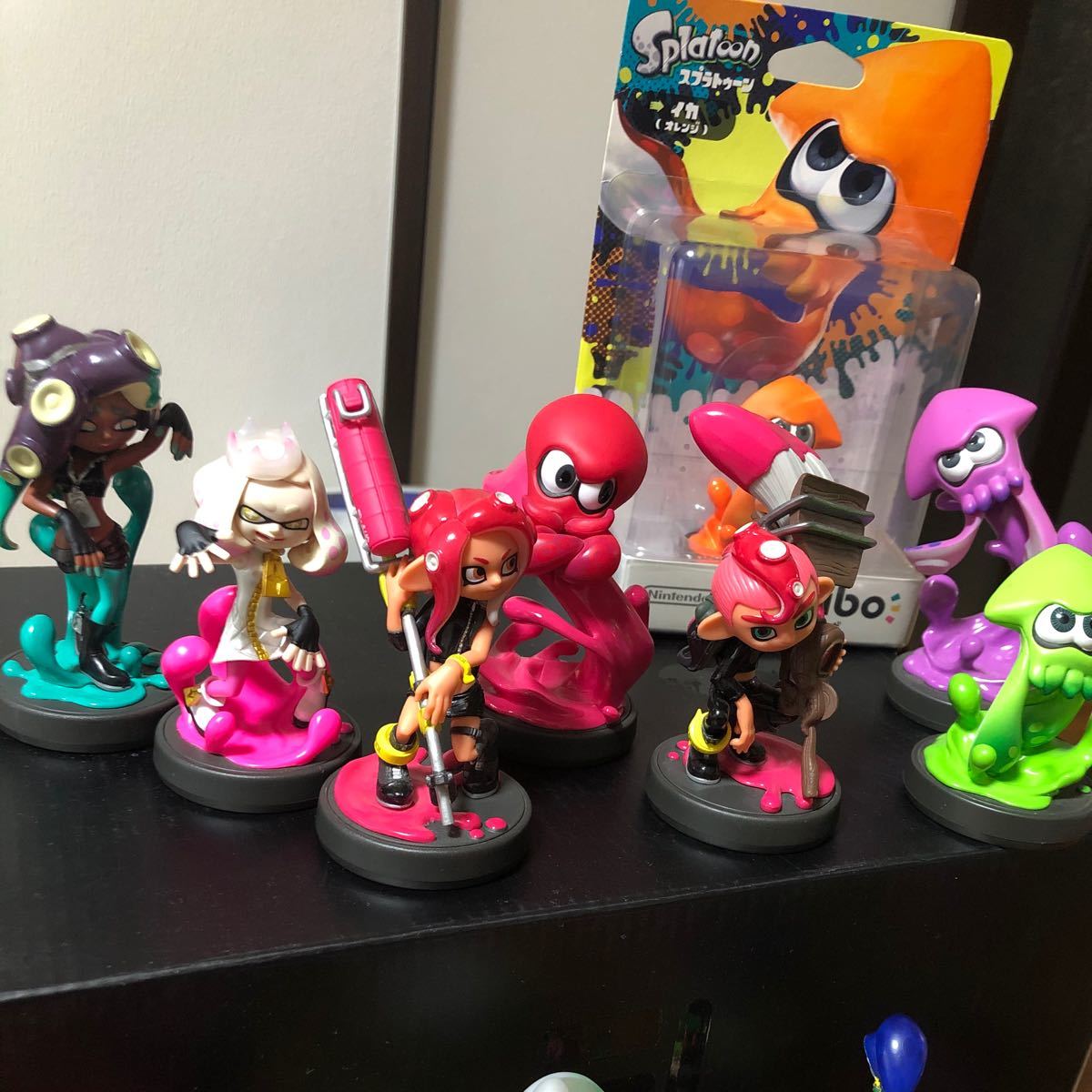 85％以上節約 新品未使用 Amiibo スプラトゥーン イカ オレンジ 5体セット