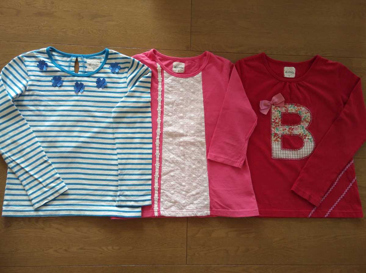 長袖Tシャツ3枚 130 ブランシェス|PayPayフリマ