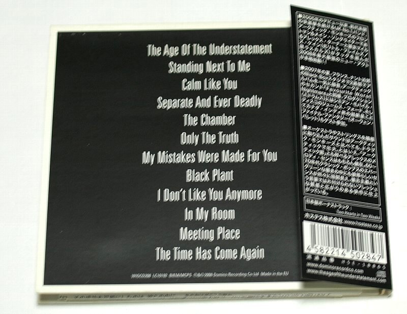 国内盤 THE LAST SHADOW PUPPETS / THE AGE OF THE UNDERSTATEMENT ラスト・シャドウ・パペッツ CD アルバム_画像3