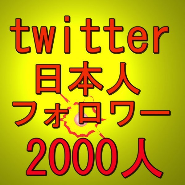 2000人以上Twitter 日本人フォロワー Twitter フォロワー増加