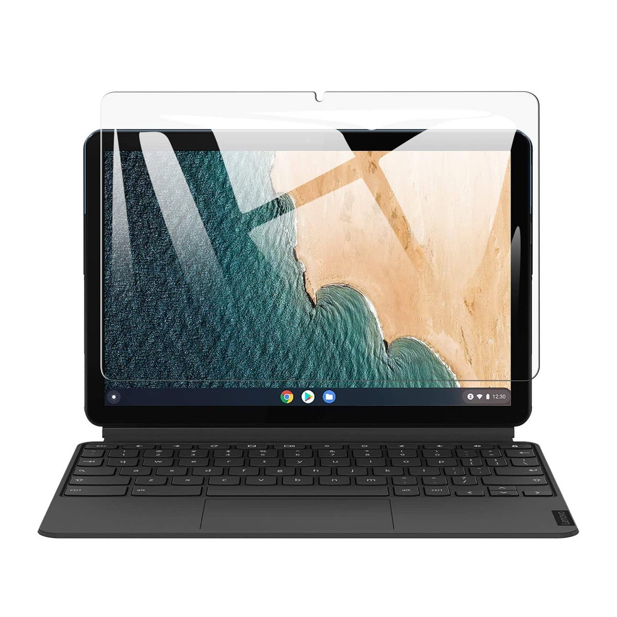 IdeaPad Duet Chromebook 2020 10.1インチ 9H 0.33mm 強化ガラス 液晶保護フィルム 2.5D K714_画像1