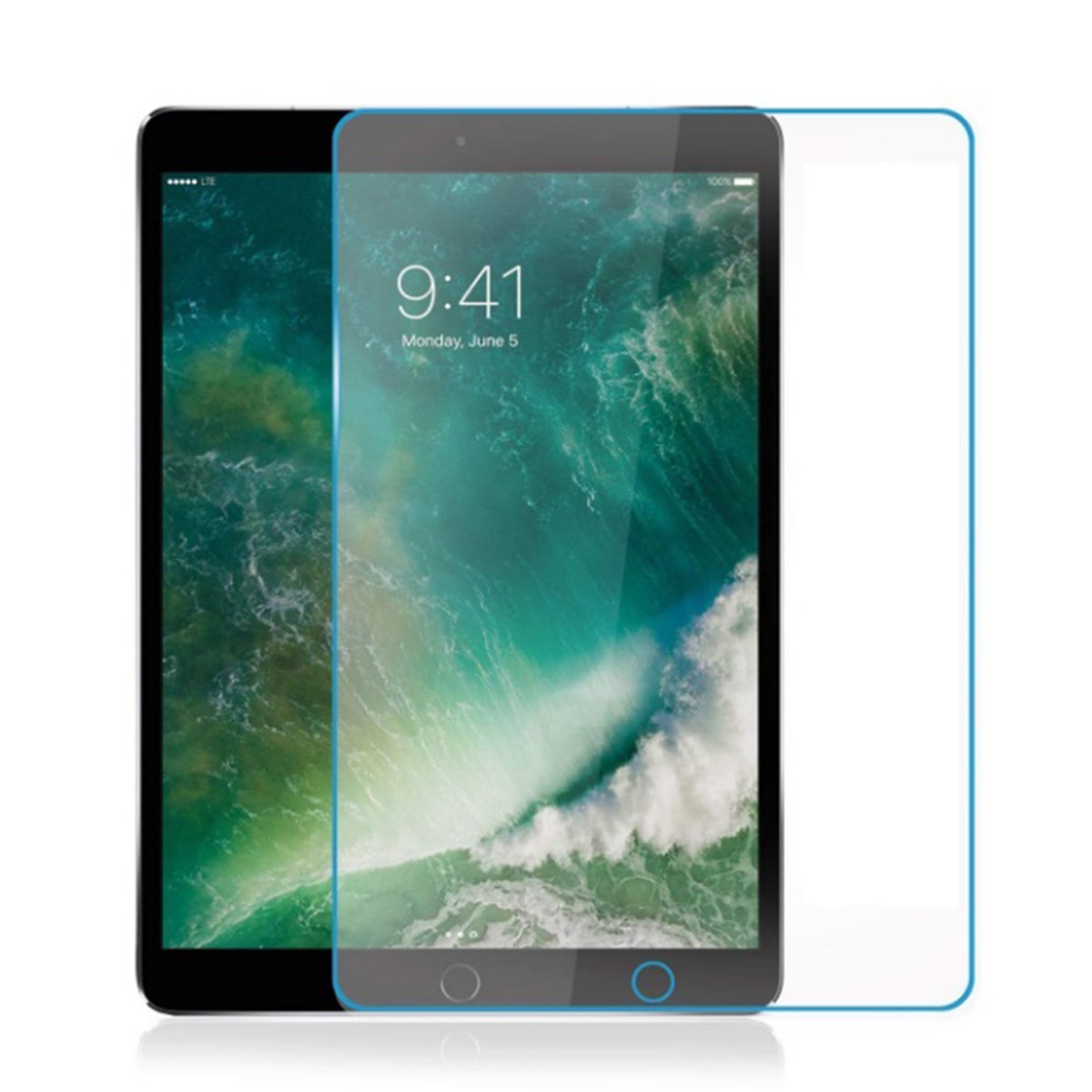 iPad Air 第3世代 2019年 iPad Pro 10.5インチ 2017年 9H 0.33mm 強化ガラス 液晶保護フィルム 2.5D K765_画像1