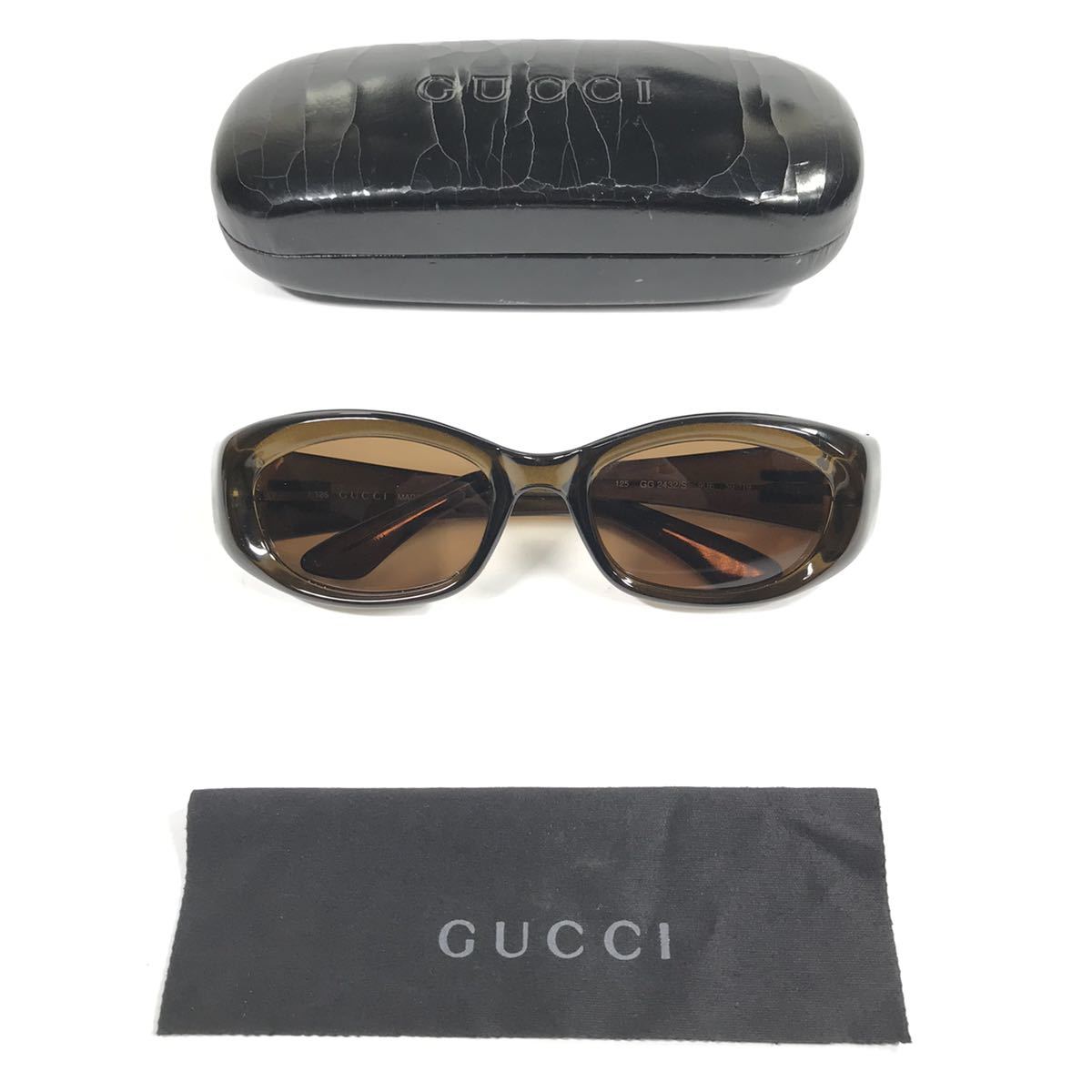 グッチ 本物 GUCCI サングラス Gロゴ金具 GG2432 S ブラウン色系 メンズ レディース イタリア製 クロス ケース付き 送料520円 グッチ 本物 GUCCI サングラス Gロゴ金具 GG2432 S ブラウン色系 メンズ レディース イタリア製 クロス ケース付き 送料520円