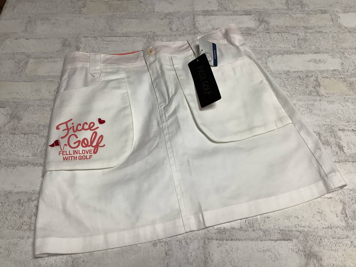  tag equipped just a little dirt *S size Fitch . Golf FICCE GOLF lady's regular price \\11,000 white. lovely skirt inner pants attaching 