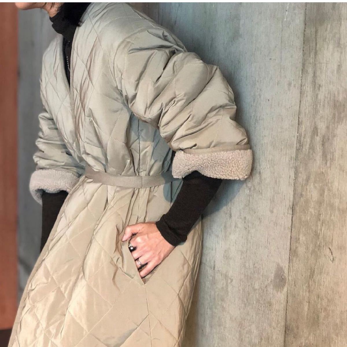 〈6(ROKU)〉BOA×QUILTED COAT/コート