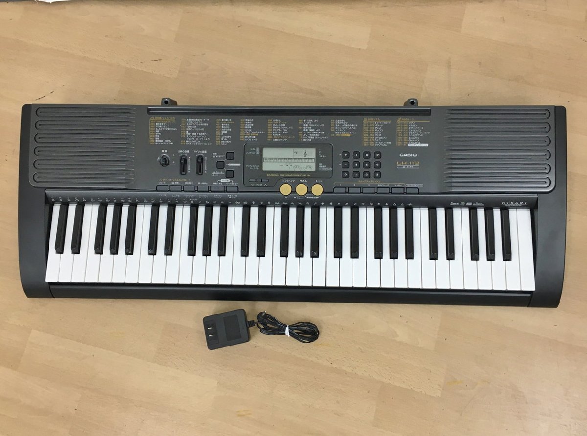 ヤフオク! - カシオ CASIO 光ナビゲーション 電子キーボード LK...