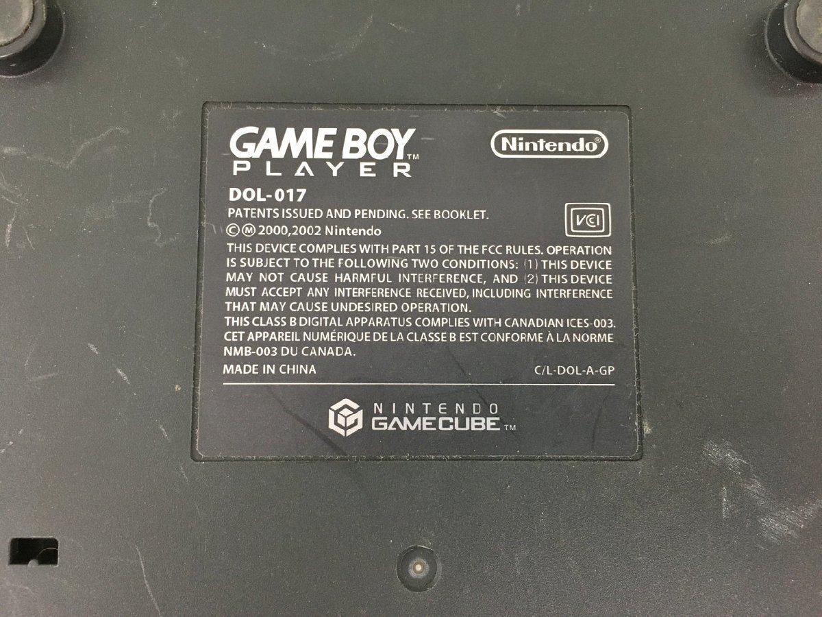 任天堂 Nintendo ゲームキューブ ゲーム ゲーム機本体 ブラック ボーイプレーヤー付き ジャンク 2202LBR075_画像6
