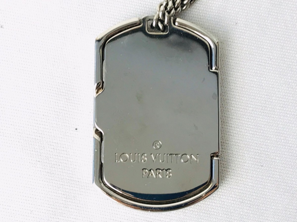 LOUIS VUITTON ルイ ヴィトン モノグラム コリエ・プラーク エクリプス プレート ネックレス M63640 在庫大特価 LOUIS VUITTON ルイヴィトン モノグラム プレート ネックレス ネックレス