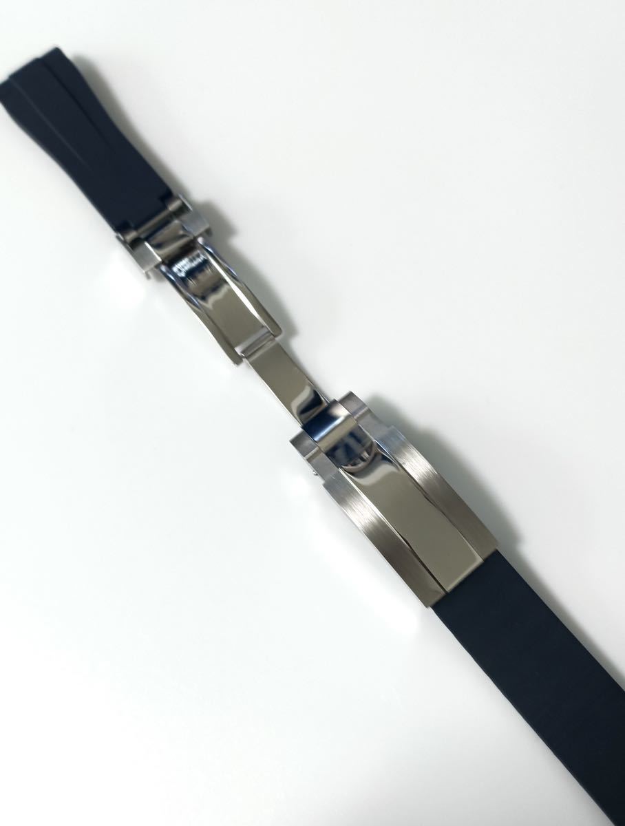 腕時計 交換用 社外品 ラバーベルト 20mm カーブエンド ブラック 腕時計 交換用 社外品 ラバーベルト 20mm カーブエンド ブラック