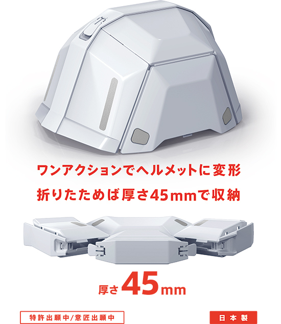  Toyo TOYO disaster prevention for folding helmet Bloom Ⅱ NO.101 gray 109594 thickness raw ... protection cap official certification eligibility goods 