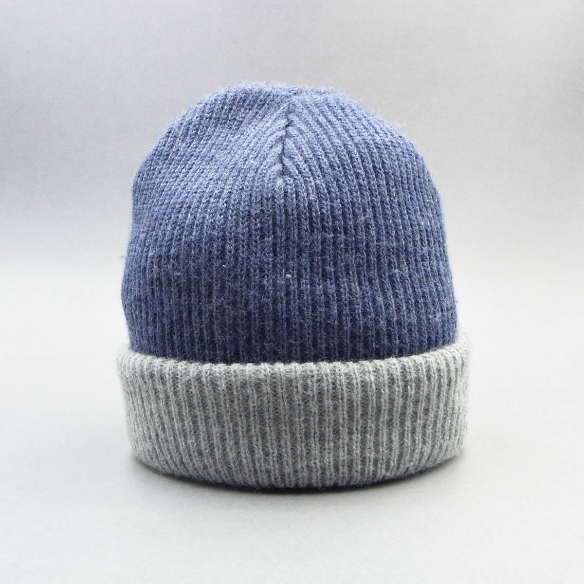 USA製 / Brixton / 2tone Knit Cap / Blue & Grey / ブリクストン ニットキャップ 帽子 Skateboard スケートボード Surf サーフィン_画像2