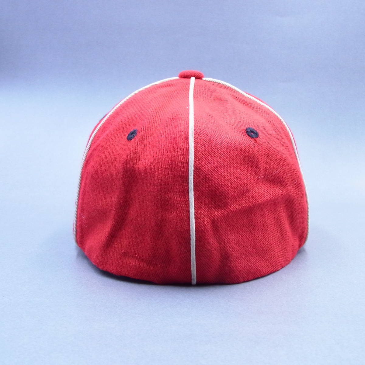 希少 / 6panel Cotton Cap / Blue & Red / キャップ 帽子 野球帽 Vintage ビンテージ _画像4