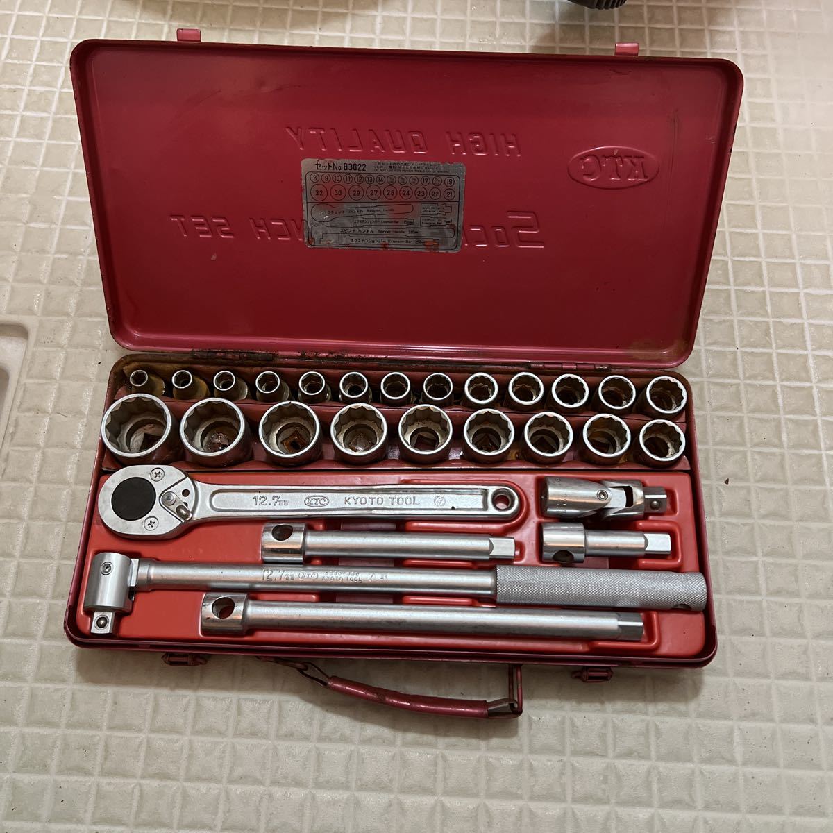 ヤフオク! - 中古品 S60015 KTC ソケットレンチセット B30...
