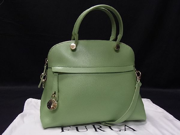 1円 □美品□ FURLA フルラ パイパー レザー ゴールド金具 2WAY