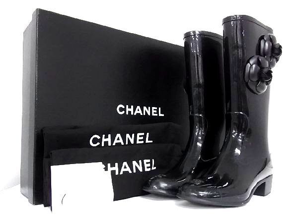 驚きの値段で 2022 CHANEL シャネル レインブーツ36 faresauto.com