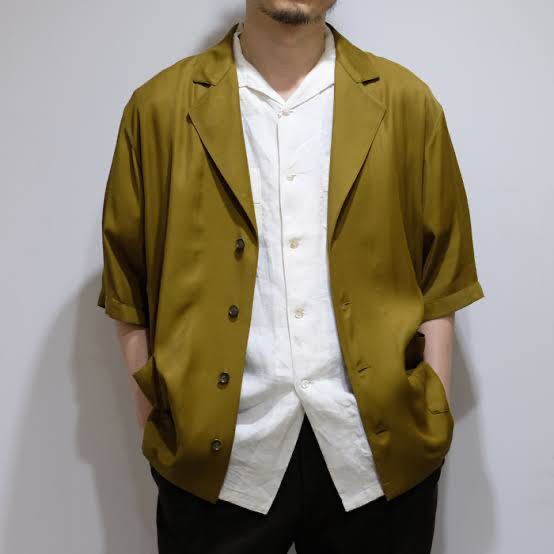美品 la favola ラファーボラ 半袖 テーラードジャケット S/S ショート